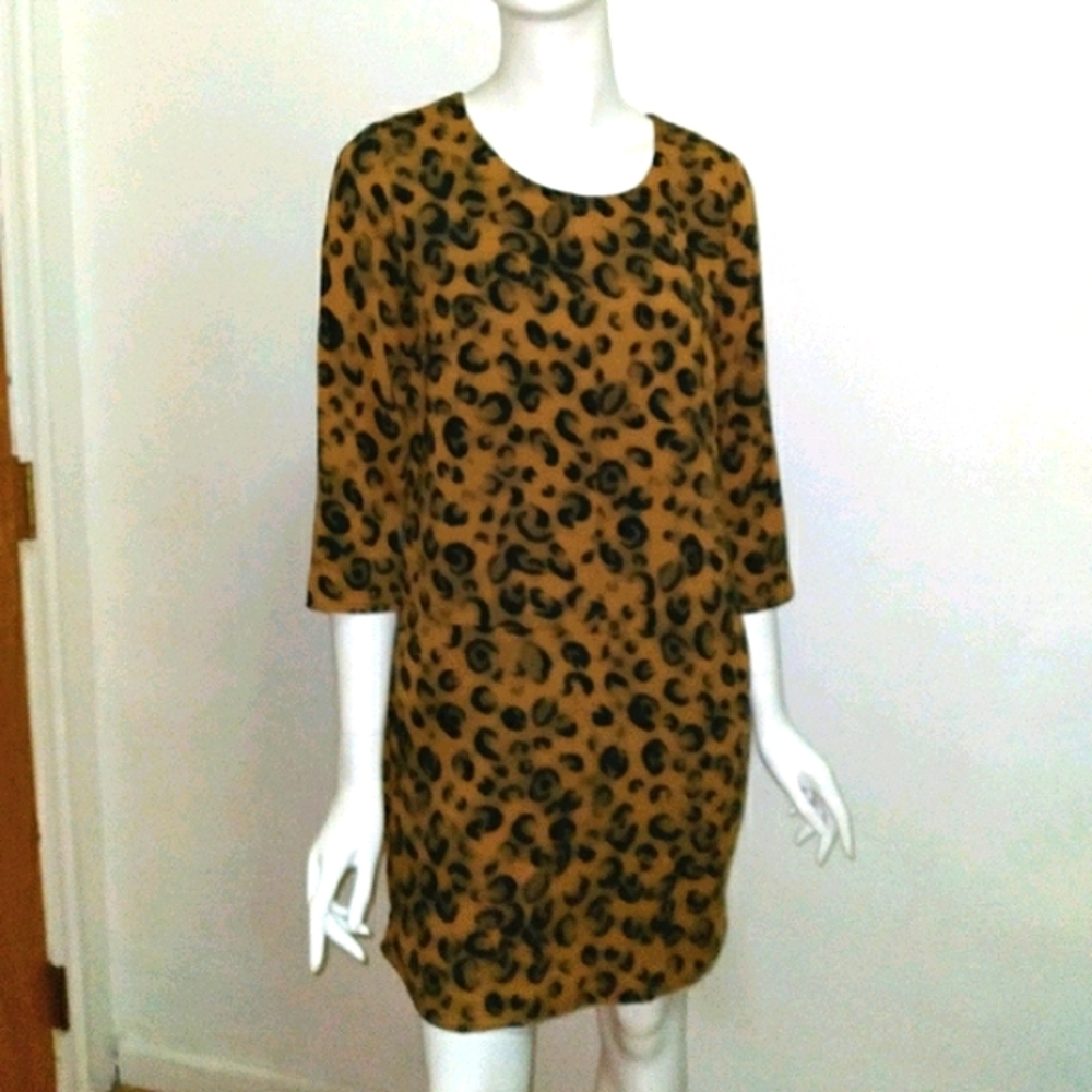 SHEATH LEOPARD PRINT DRESS 👗